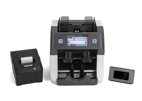 Bom preço 4.3 polegadas 2+1 Pocket Mixed Bank Note Sorting Machine Contador de dinheiro Contador de contas CL-208C on-line