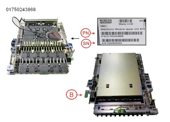 Partes da máquina ATM Wincor Distribuidor Módulo Unidade superior ATS 01750243868 1750243868