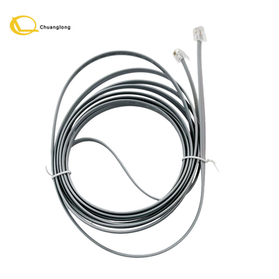 NCR ATM Machine Parts Cable 12 pés 4M RJ11 para RJ11 Shuter Cable 0090023178