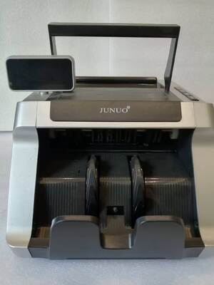 JUNUO C05 Máquina de Contagem de Dinheiro Detector Bancário Preto com Visor LED