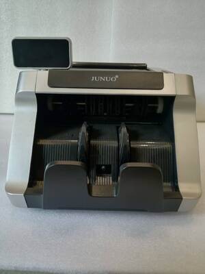 JUNUO C05 Máquina de Contagem de Dinheiro Detector Bancário Preto com Visor LED