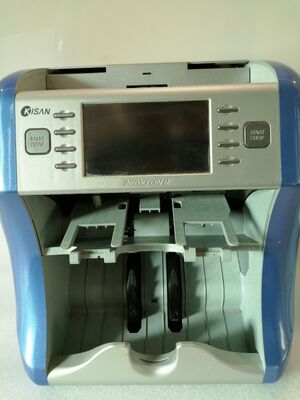 Máquina de Classificação de Notas Bancárias Kisan Contador de Dinheiro Detector Preto com Visor LED N16H05-Z15601