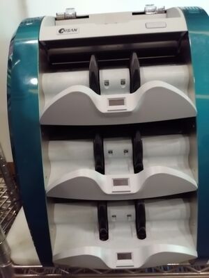 Máquina de Classificação de Notas Bancárias Kisan Contador de Dinheiro Detector Azul com Display LED Smart K3 S16E01-3659