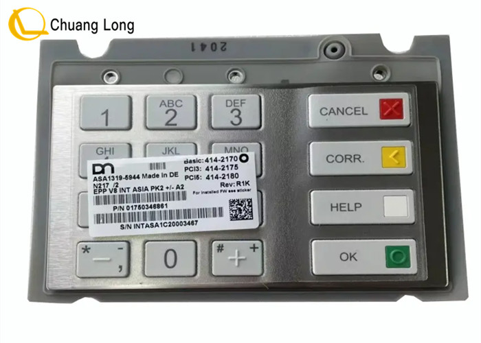 Partes de Máquinas ATM Diebold DN Wincor EPP V8 INT ASIA PK2 1750346861 01750346861