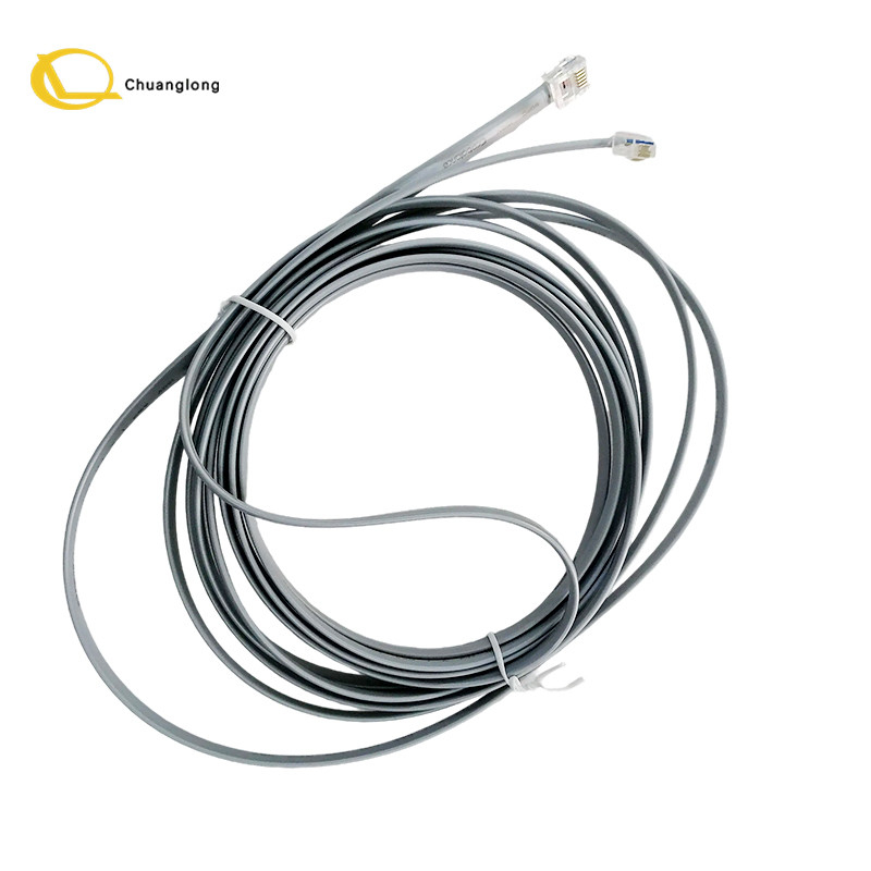 NCR ATM Machine Parts Cable 12 pés 4M RJ11 para RJ11 Shuter Cable 0090023178
