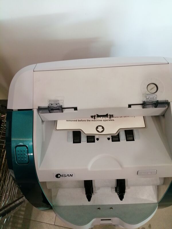 Máquina de Classificação de Notas Bancárias Kisan Contador de Dinheiro Detector Azul com Display LED Smart K3 S16E01-3659