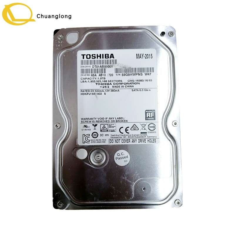 Disco Rígido de Máquina ATM Usado Toshiba DT01ABA100V 1TB SATA 6.0 Gb/s 5700 RPM para Desktop (DT01ABA100)
