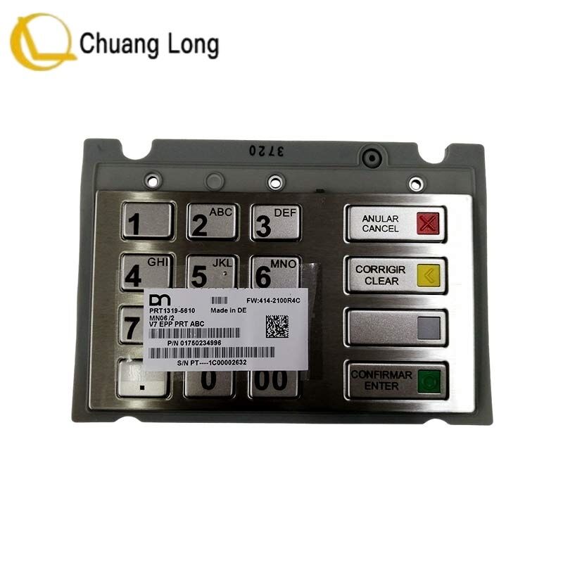 Diebold Nixdorf ATM Pinpad DN EPP V7 teclado PRT ABC teclado Muitos modelos diferentes para venda 01750234996 1750234996