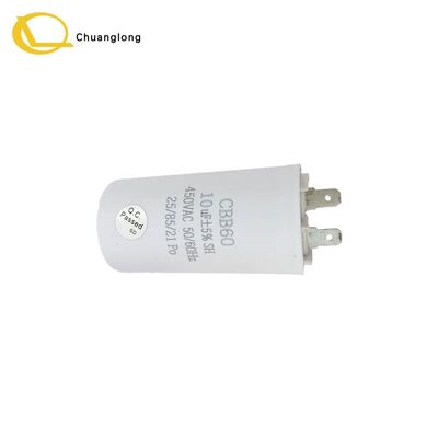 Bom preço CBB60 60µF 450V AC Capacitor de Partida de Motor 2 Fios 50/60Hz 50×95mm NCR Wincor Diebold ATM CRM Selfserv Kiosk Máquina Bancária Peça de Reposição on-line