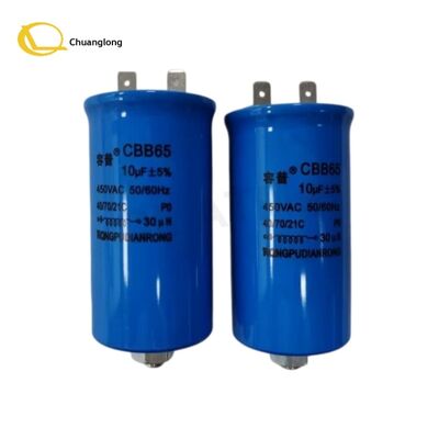Bom preço 0090008121 NCR Capacitor 10uF 450V ATM Partes da máquina NCR S1 Capacitor RUN 8UF 10UF 450V 5060HZ 009-0008121 Original Novo em estoque On-line
