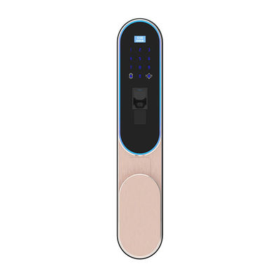 Bom preço Língua inglesa/chinesa da fechadura da porta do Smart Home do reconhecimento da veia do dedo da alta segurança on-line